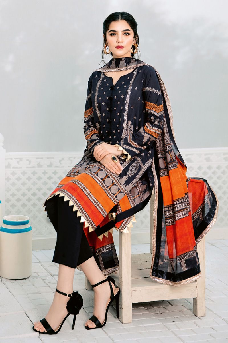 Gul Ahmed Lawn Collection (CL-22021) -Anabiyafashion Dresses