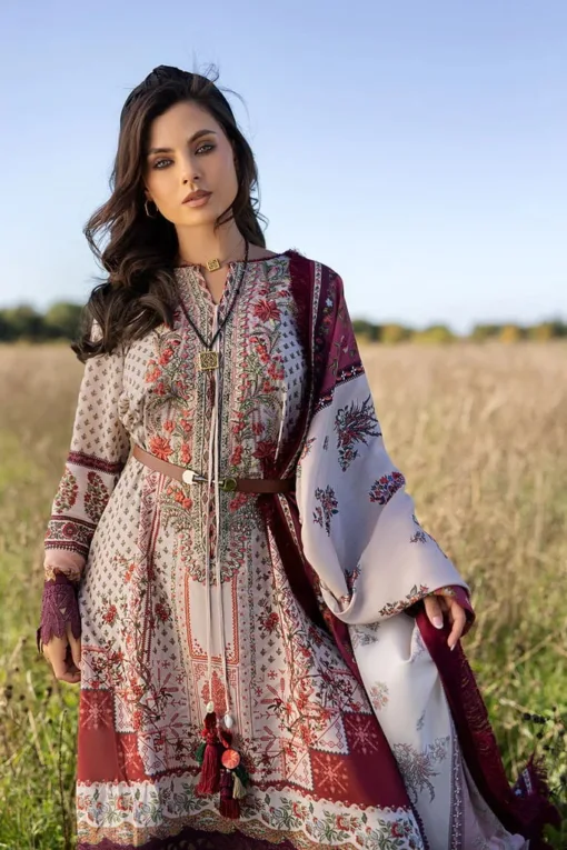 Sobia Nazir Unstitched 3Pcs Embroidered Summer Lawn Suit 2023 SN-36A