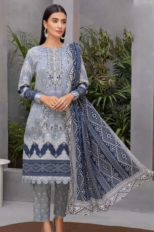 EdenRobe Latest Embroidered Summer Lawn Collections 2022 ED-310