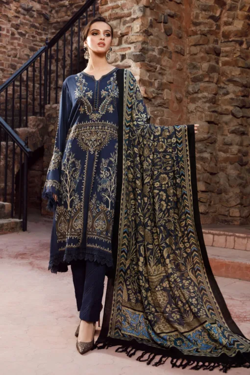 MariaB 3Pcs Premium Embroidered Lawn Collection 2023 MB-41A