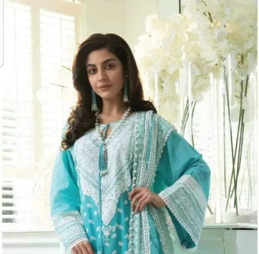 Sobia Nazir Lawn SN-756 – Sobia Nazir 3Pcs Embroidered Lawn Collection 2022