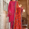 MariaB 3Pcs Premium Embroidered Summer Lawn Collection 2023 MB-45A