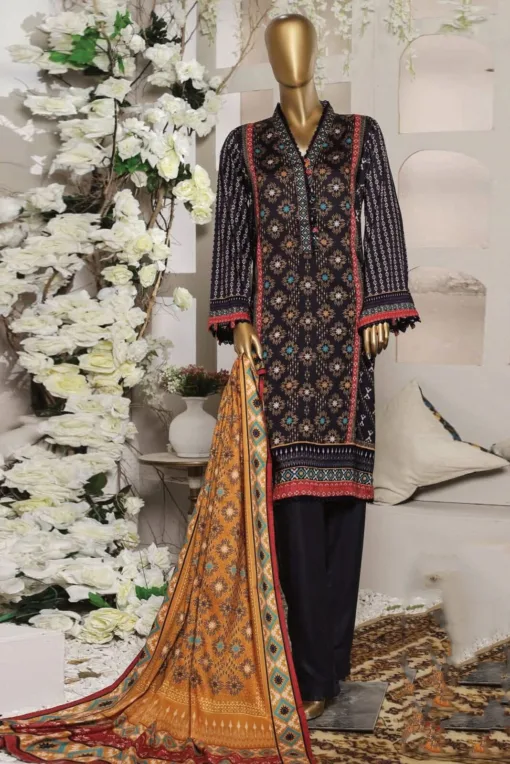 Bin Saeed 3Pcs Embroidered Lawn Collection 2023 BS-14A