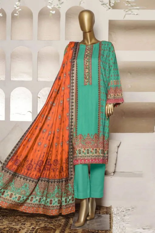 Bin Saeed 3Pcs Embroidered Lawn Collection 2023 BS-15B