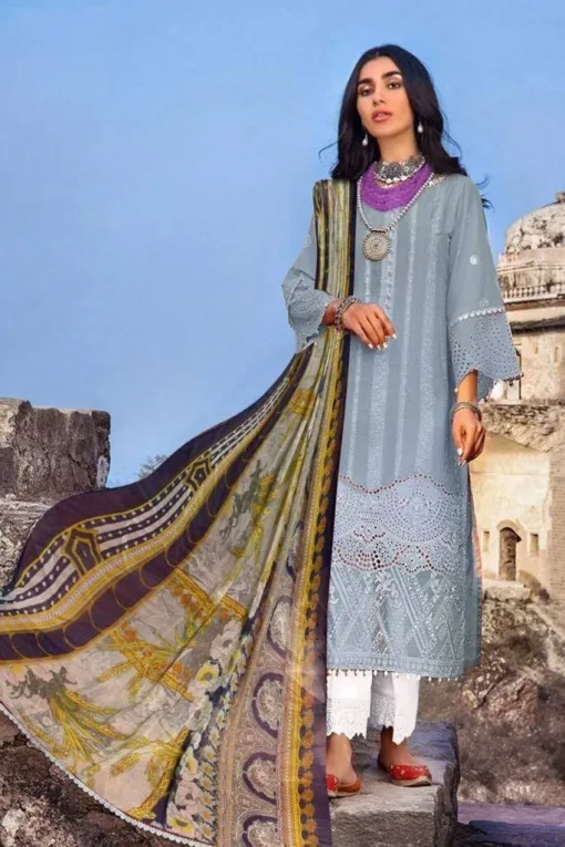 Zanib Chottani Chikkenkari Embroidered Summer Collection 2023 ZC-613B