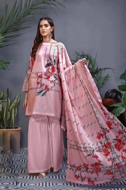 Gul Ahmed Summer 2023 – 3PC Unstitched Lawn Suit GA-77