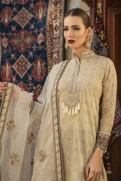 MariaB Unstitched 3Pcs Embroidered Lawn Collection 2023 MB-53