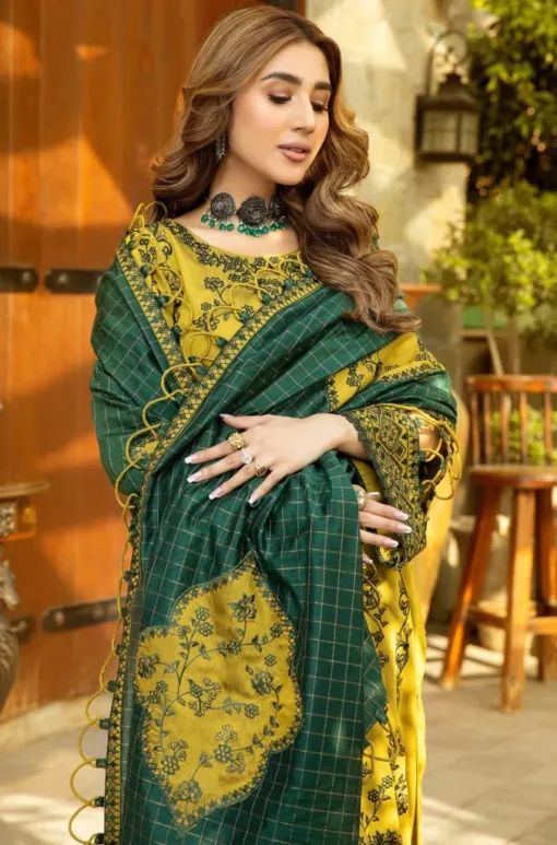 Mohagni Unstitched 3Pcs Embroidered Lawn Collection 2023 MH-07A