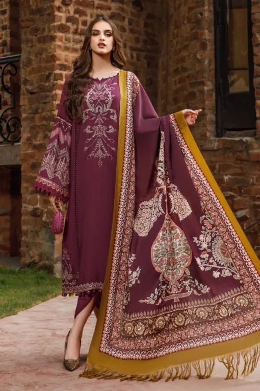 MariaB 3Pcs Premium Embroidered Lawn Collection 2023 MB-74A