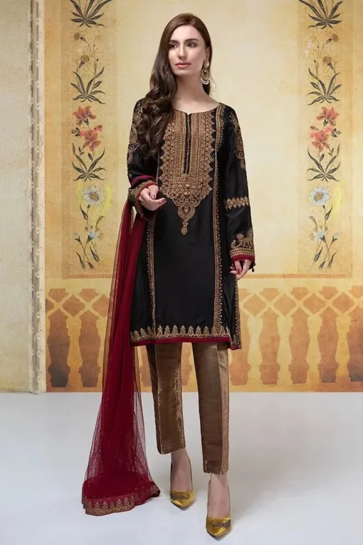 MariaB 3pcs Unstitched Embroidered Summer Lawn Suit | MariaB lawn 2024