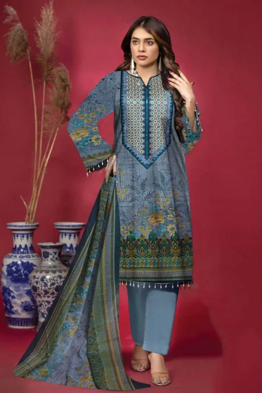 Bin Saeed 3Pcs Embroidered Summer Lawn Collection 2023 BS-287A