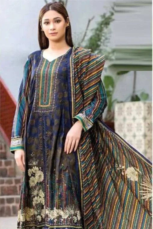 Five Star 3Pcs Embroidered Lawn Collection 2023 FS-94B