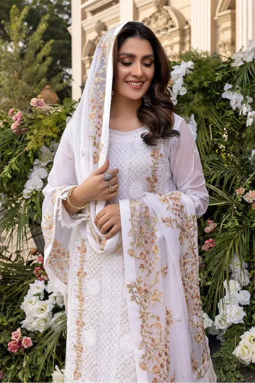 Ayeza khan by Eman Adeel embroidered summer lawn collection 2023