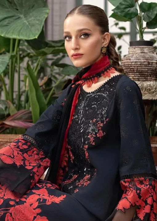 MariaB Embroidered winter collections 2023 | MariaB dhanak collections 2023