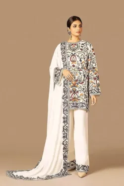 Sanober Azfar new embroidered summer lawn suit 2023