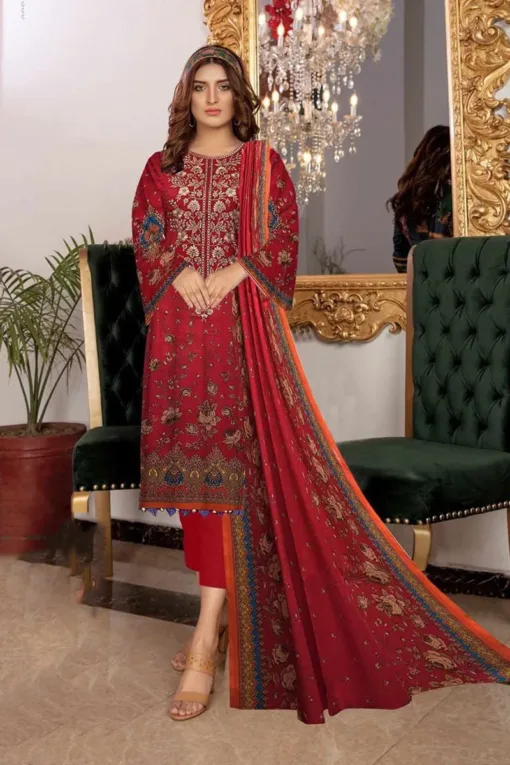 Nishat Khaddar collections 2023 - Nishat winter collections embroidered 3 piece 2023