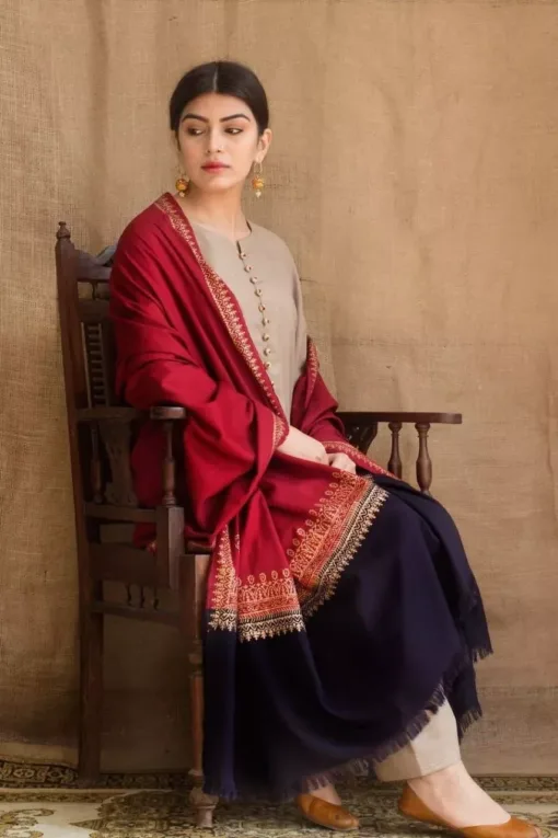 Dyot premium embroidered winter dhanak collections 2023 | Dyot Dhanak 2023