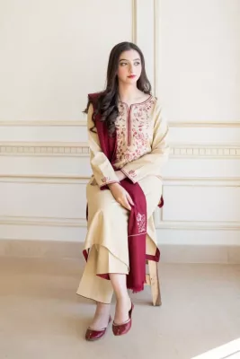 Aisling premium embroidered winter dhanak collections 2024 | Aisling Dhanak 2024