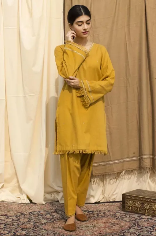 Dyot premium embroidered winter dhanak collections 2023 | Dyot Dhanak 2023