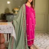 Kastoor embroidered premium winter dhanak dress 2023 - Kastoor sale winter 2023