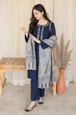 Aisling premium embroidered winter dhanak collections 2023 | Aisling Dhanak 2023