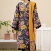 Baroque 3pc digital printed in lawn stuff | Baroque summer lawn collections 2024