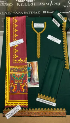 Emaan Adeel premium embroidered winter dhanak collections 2023 | Emaan Adeel Dhanak 2023