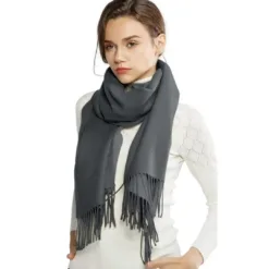 Cashmere Women Winter Scarf Solid Preppy Style