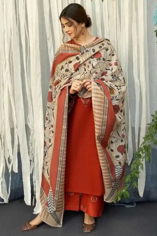 Aisling premium embroidered winter dhanak collections 2024 | Aisling Dhanak 2024