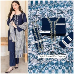 Aisling premium embroidered winter dhanak collections 2024 | Aisling Dhanak 2024