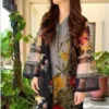 Stunning Black Dress: Limelight's Embroidered Lawn Suit with Chiffon Dupatta