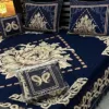 4pc-Velvet-Jacquard-king-size-bedsheet