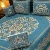 4pc-Velvet-Jacquard-king-size-bedsheet