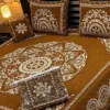 4pc-Velvet-Jacquard-king-size-bedsheet