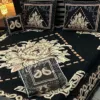 4pc-Velvet-Jacquard-king-size-bedsheet