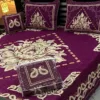 Velvet Jacquard Bedsheet | gul ahmed bed sheets | king size bed | bed covers