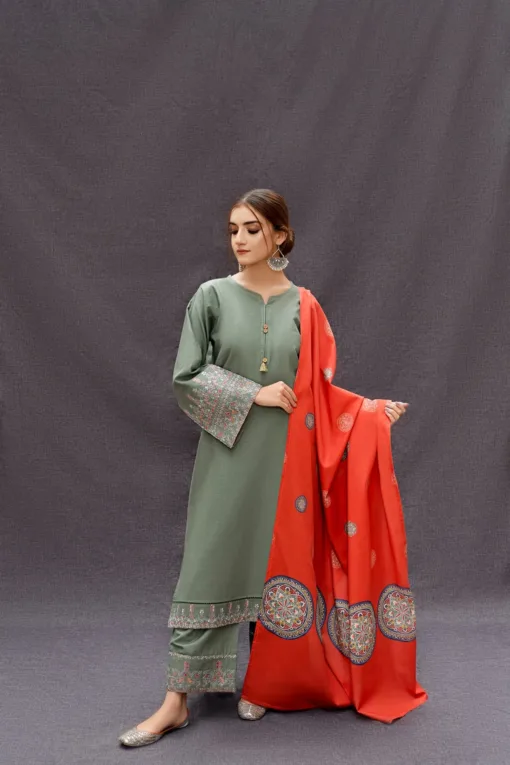 Abeera by Uruj 3pcs Unstitched Embroidered Summer Lawn Suit | Abeera by Uruj unstitched 3 piece premium embroidered lawn suit 2024