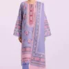 Ethnic 3pcs Unstitched Embroidered Summer Lawn Suit | Zari Diamond Dupatta | Ethnic unstitched 3 piece premium embroidered lawn suit 2024