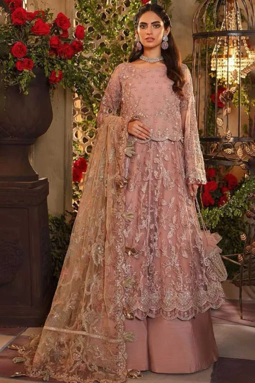 Emaan Adeel 3pcs Unstitched Embroidered Summer Lawn Suit | Emaan Adeel unstitched 3 piece premium embroidered lawn suit 2024