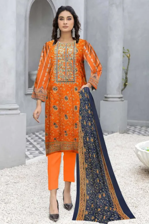 LimeLight 3pcs Embroidered Lawn Suit 2024 | LimeLight summer sale 2024 | LimeLight unstitched 3 piece premium embroidered lawn suit 2024 | Libas e Khas Store Sale 2024