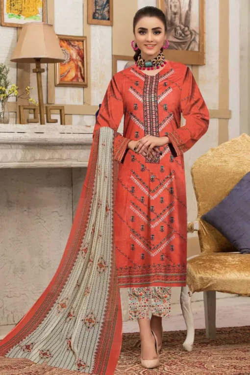 LimeLight 3pcs Embroidered Lawn Suit 2024 | LimeLight summer sale 2024 | LimeLight unstitched 3 piece premium embroidered lawn suit 2024 | Libas e Khas Store Sale 2024