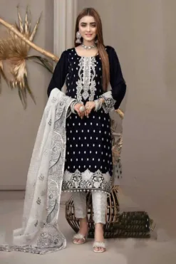 bareeze embroidered summer sale 2024 | libas e khas store | bareeze 3 piece embroidered unstitched bamber embroidered dupatta lawn suit 2024