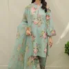 Baroque 3pc digital printed in lawn stuff | Baroque summer lawn collections 2024