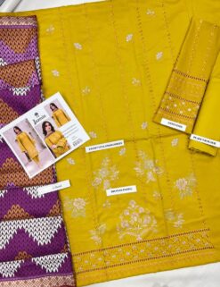 Libas e Khas Store | Pakistan Best Clothing Store | Free Home Delivery Pakistani Dresses 14 Alternative view of Jazmin Dhanak JZ-2219 | Unstitched 3 Pieces Digital Printed Winter Dhanak Collections 2025