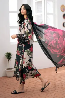 Baroque Digital Printed summer sale 2024 | Baroque unstitched 3 piece premium Digital Printed lawn suit 2024