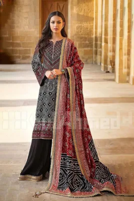 Gul Ahmed 3pcs Unstitched Embroidered Summer Lawn Suit | Gul Ahmed lawn Dupatta | Gul Ahmed unstitched 3 piece premium embroidered lawn suit 2024