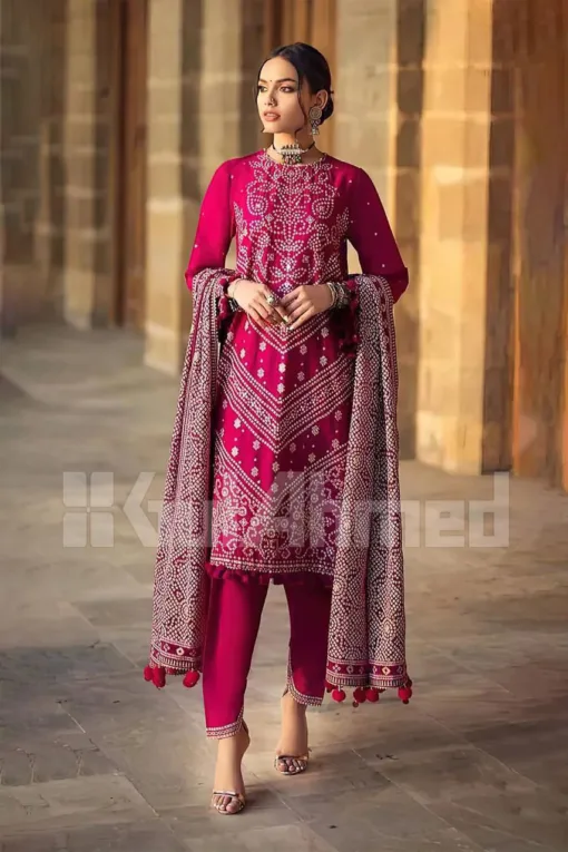 Gul Ahmed 3pcs Unstitched Embroidered Summer Lawn Suit | Gul Ahmed lawn Dupatta | Gul Ahmed unstitched 3 piece premium embroidered lawn suit 2024