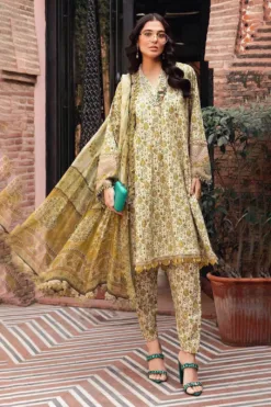 MariaB 3pcs Unstitched Embroidered Summer Lawn Suit | MariaB lawn Dupatta | MariaB unstitched 3 piece premium embroidered lawn suit 2024