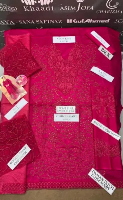 Zara Shahjahan Unstitched Embroidered Summer Lawn Suit | Zara Shahjahan lawn Dupatta | Zara Shahjahan unstitched 3 piece premium embroidered lawn suit 2024