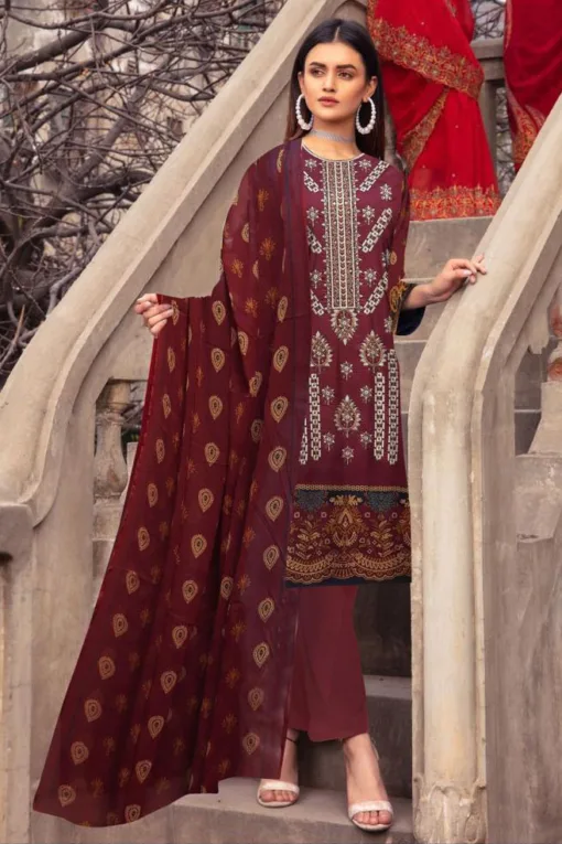 Hajra Emaan lawn collection 2024 | nishat summer sale 2024 | nishat unstitched 3 piece premium embroidered lawn suit 2024